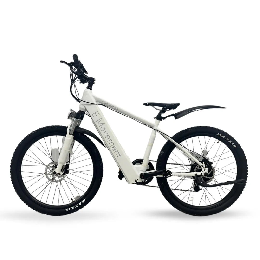 A white Thor Hybrid eMTB electric bicycle