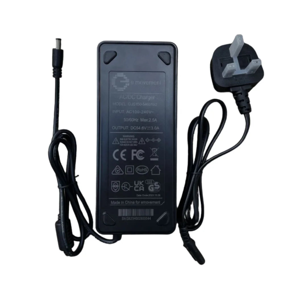 54.6V 3A Fast E-Bike Charger