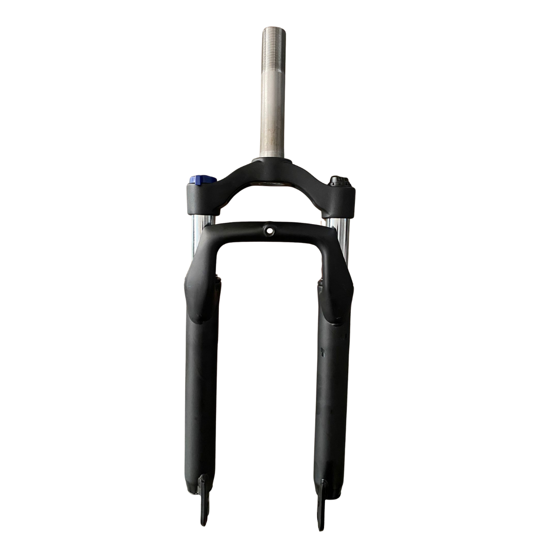 Black bicycle fork