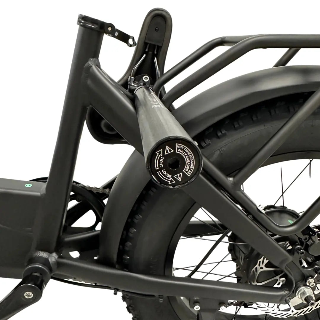 closeup image of e-bike