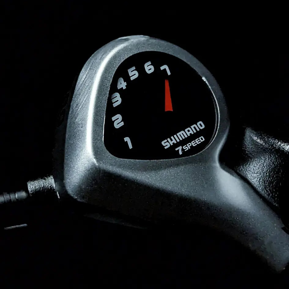 closeup image of speed meter
