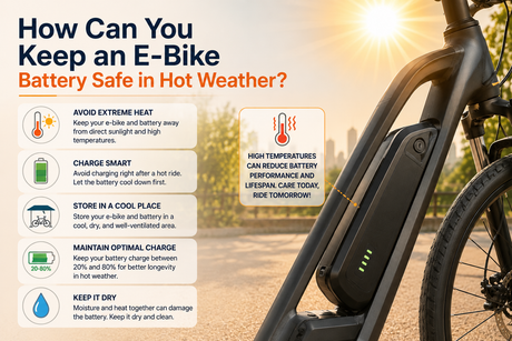 How Can You Keep an E-Bike Battery Safe in Hot Weather?