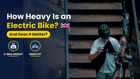 How heavy is an electric bike, rider carrying a bike up outdoor steps