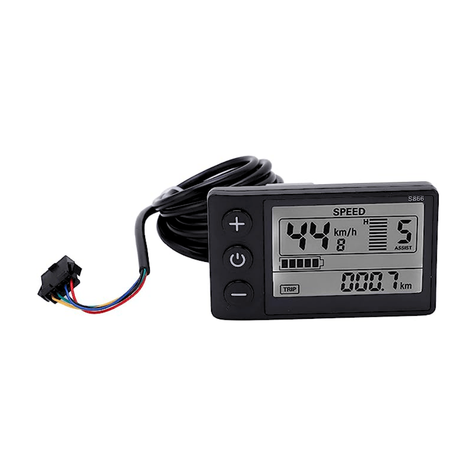 E Bike Display S866 Model in Black White emovement e movement