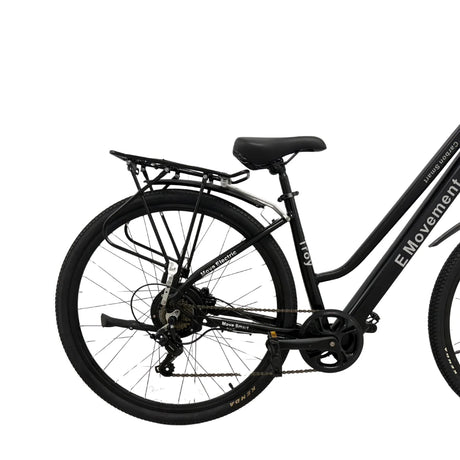 Electric bike with rear rack