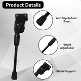 Adjustable Bicycle Rear Kickstand with Anti-Slip Base