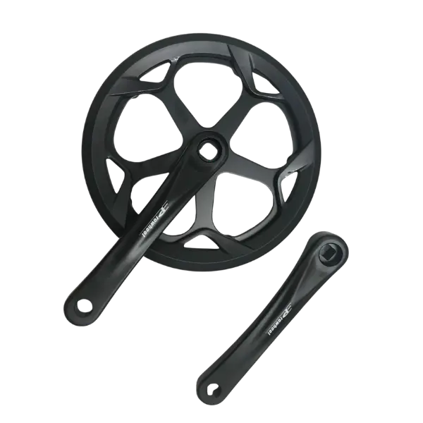 light weight crank set for an ebike in black