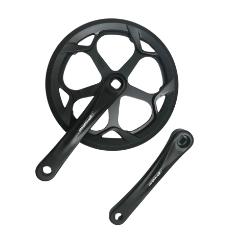 light weight crank set for an ebike in black